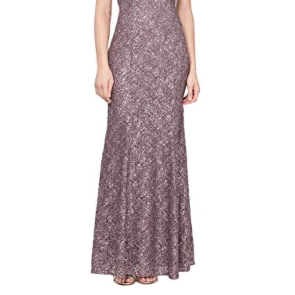Sequin Lace Dress by Ignite Evenings - Picture 11 of 11
